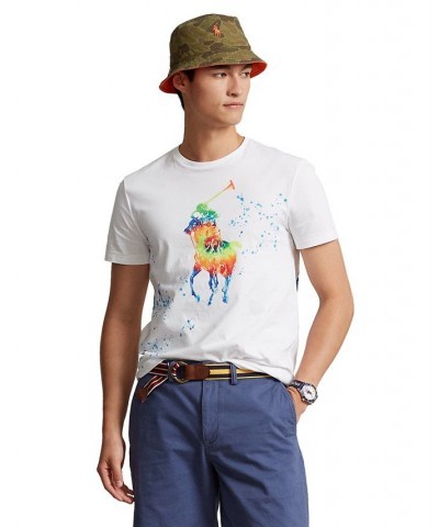 Men's Classic-Fit Big Pony Jersey T-Shirt White $36.70 T-Shirts