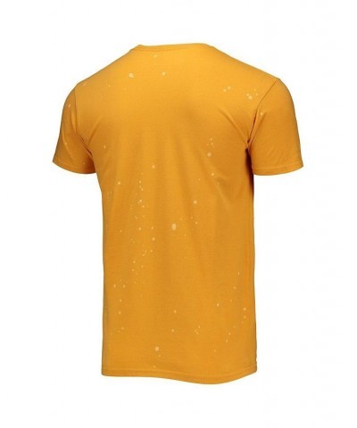 Men's Gold Norfolk State Spartans Bleach Splatter T-shirt $22.05 T-Shirts